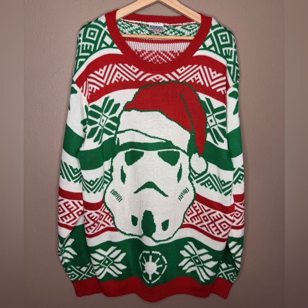 Star Wars Stormtrooper Ugly Christmas Sweater by Junk Food Men's XXL Festive